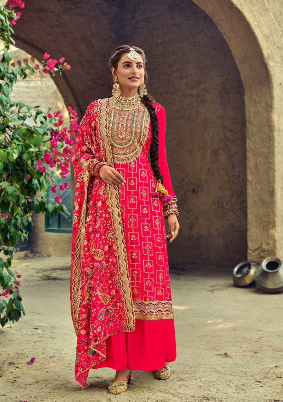 SATRANGI Heavy Festive Wear Designer Georgette Salwar Suit Collection